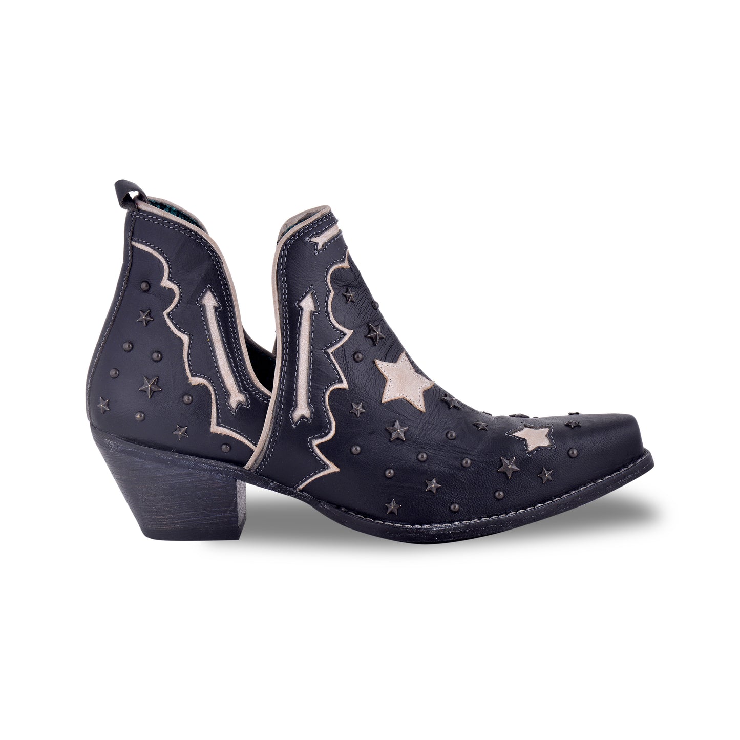 MYRABAG Lone Star Sky Split-Top Western Leather Boots