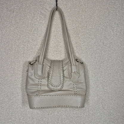 Pearl White Calfskin Leather Handbag with Whipstitch Detail — Handmade in León, Guanajuato