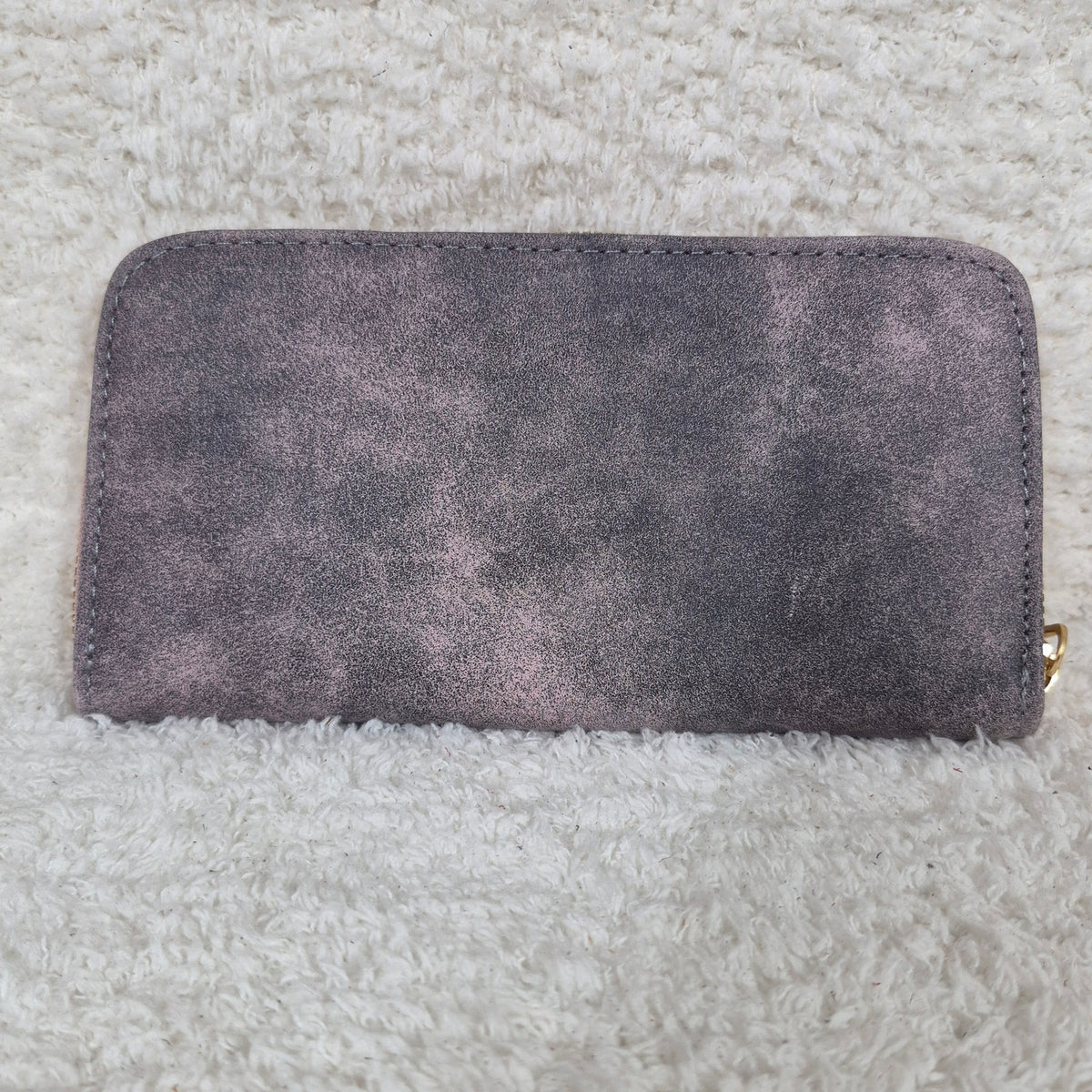 Smoky Pink Leather Zip-Around Wallet | Handmade in Mexico