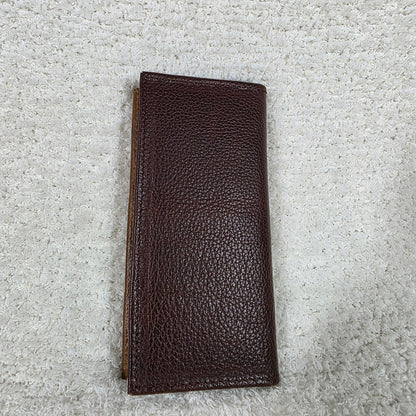Men's Dark Brown & Honey Brown Colorblock Leather Cowboy Wallet
