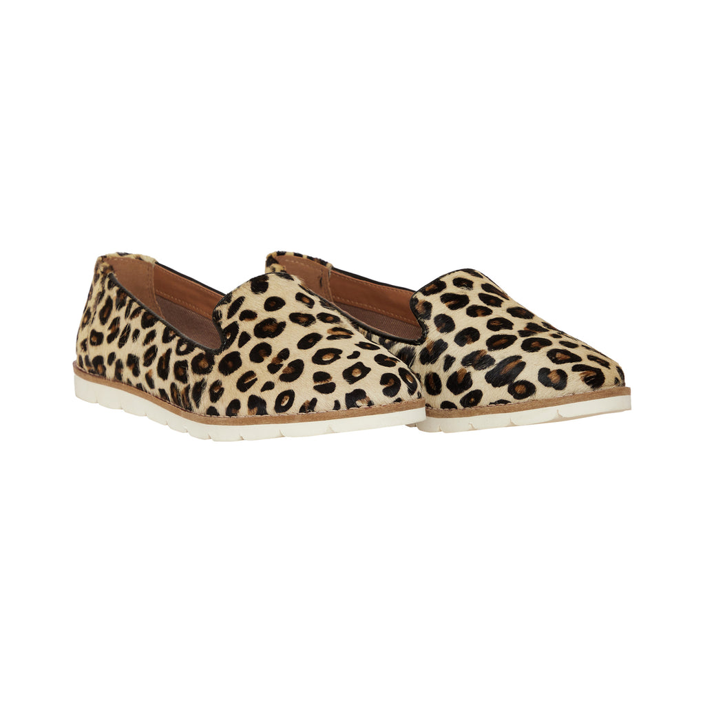 Myra Bag Airy Casual Sneakers – Animal Print Hairon Leather