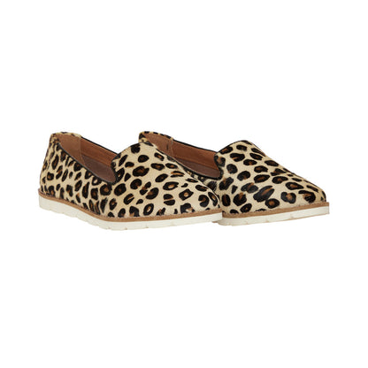 Airy Casual Sneakers – Leopard Print Hairon Leather by Myra