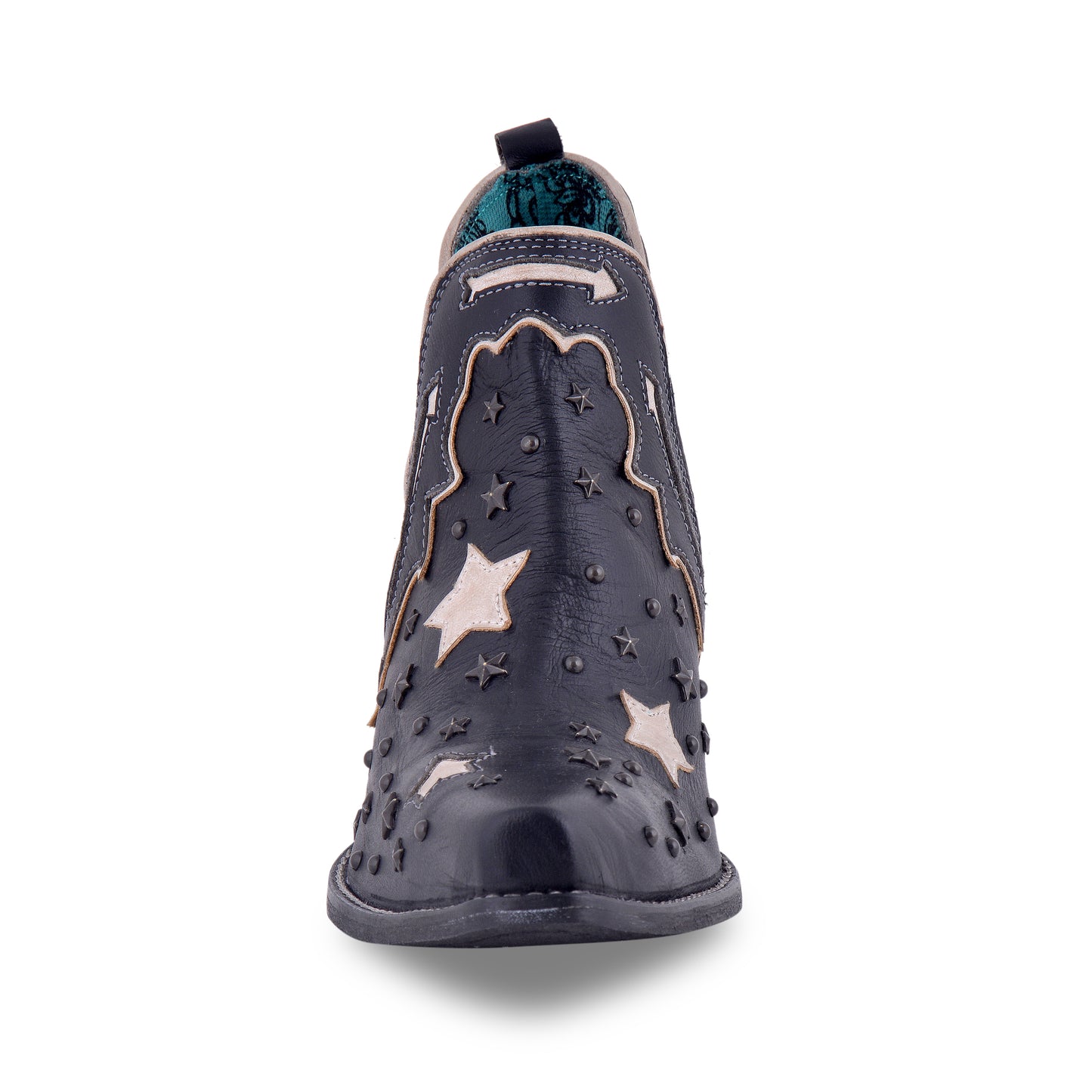 MYRABAG Lone Star Sky Split-Top Western Leather Boots