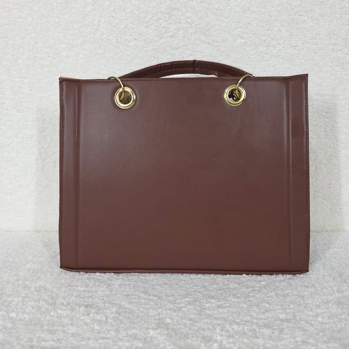 Hummingbird Embossed & Hand Painted Vegan Leather Satchel with Matching Cosmetics Bag