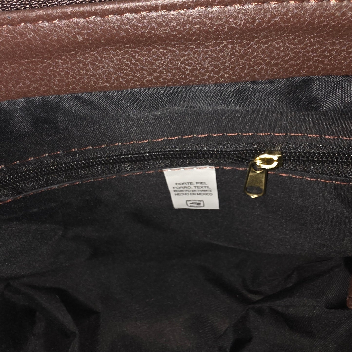 Handcrafted Mexican Floral Embossed Pinkish Tan Genuine Leather Top-Handle Bag