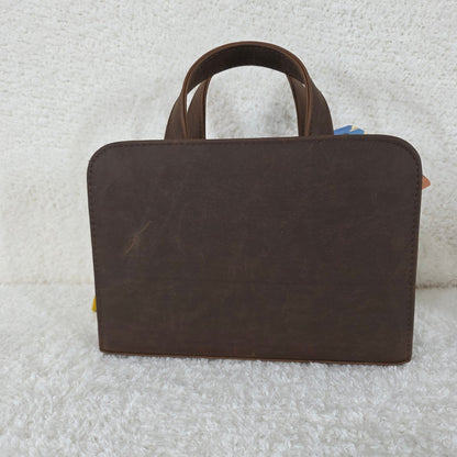 Brown leather bag