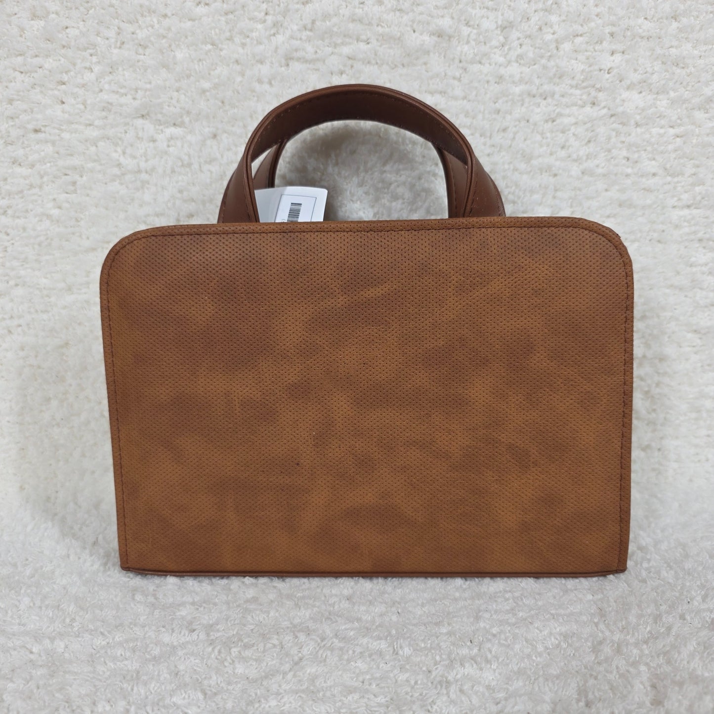 Honey Brown Colorful Colibrí Embossed & Hand Painted Mexican Vegan Leather Crossbody Bag