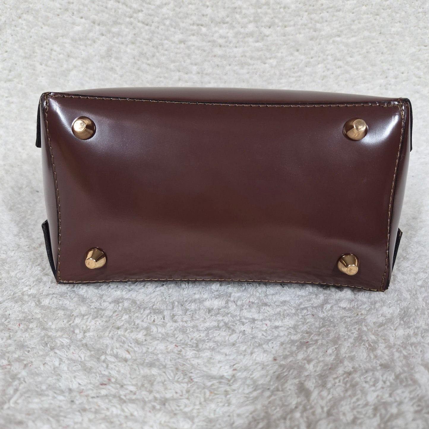 Handcrafted Mexican Brown Leather Handbag with Cowhide Hair-On Flap & Gold-Tone Hardware